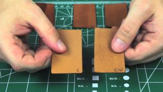 Comparing leather finishes [upl. by Cordula]