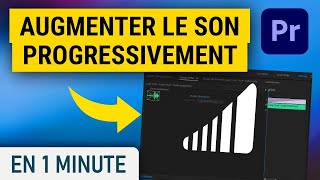 Augmenter le son progressivement sur Premiere Pro [upl. by Leilamag]