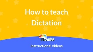 How to teach dictation [upl. by Novikoff]