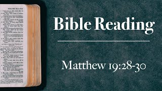 Sermon 5th May 2024 Matthew 19 2830 [upl. by Flosser]