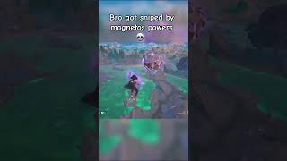 bro got sniped by magnetos powers 💀 fortnite fortniteclips [upl. by Aitekram21]