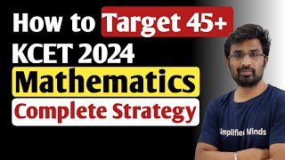 KCET Mathematics 2024  Important Chapters amp Syllabus  Chapter wise Marks Distribution KCET 2024 [upl. by Yerdua]