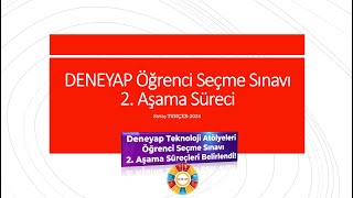 DENEYAP Öğrenci Seçme Sınavı 2 Aşama Süreci [upl. by Alick]