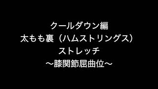 ハムストリングスストレッチ②（ひざ曲げ編） [upl. by Ahsila]