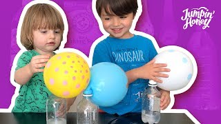 SCIENCE ACTIVITIES FOR KIDS  Baking soda and Vinegar  BALLOON blow up [upl. by Hayton]