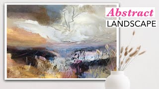 COLORFUL Abstract Landscape  Expressive Acrylic Painting [upl. by Acinonrev]