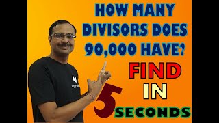 Trick 529  Find Number of Divisors in 5 Seconds [upl. by Tavey369]