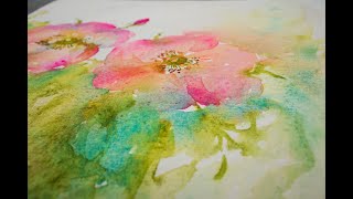 How to Control Watercolour While Adding Fluid Color [upl. by Eudoxia]