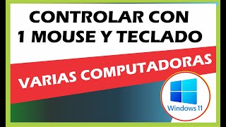 Controla 4 Computadoras o Laptops con 1 Mouse y Teclado GRATIS Con Mouse Without Borders Microsoft [upl. by Letsyrhc]