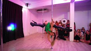 Pole Dance Solo Routine  Beautiful Dance [upl. by Gal]