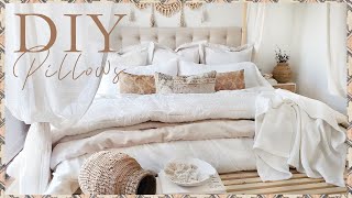 4 DIY HOME DECOR PILLOWS [upl. by Lashonda735]