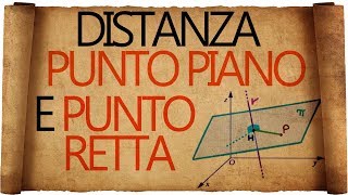 Distanza Punto Retta nello Spazio e Distanza Punto Piano  Piani in Forma Parametrica [upl. by Guglielma]