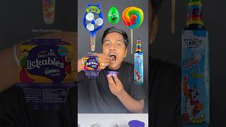 Eating Challenge ASMR 😜  Lollipop and Candy  Fun shorts shortvideo fun [upl. by Fannie215]