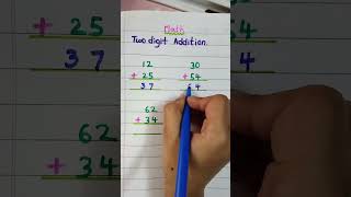 Two digit Addition shorts short youtubeshorts ytshorts trtrendingshorts ytshort [upl. by Jennette]