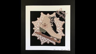 Stamps By Me Christmas Skates Card Twinkling Toes [upl. by Sara]