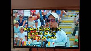 Adriana Ruano Oliva medalla de oro en Tiro de Foso en Olimpiadas París 2024 para Guatemala [upl. by Orion]