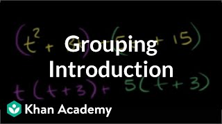 Introduction to grouping  Algebra I  Khan Academy [upl. by Lad]