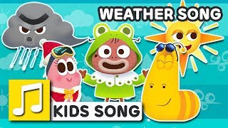 WEATHER SONG  ENGLISH NURSERY RHYME  BEST KIDS SONG  LARVA KIDS  FULL SONG  LEARNING ENGLISH [upl. by Shakti]