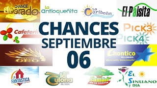 Resultados del Chance del Viernes 6 de Septiembre de 2024 Loterias 😱🤑💰💵 [upl. by Eskil892]