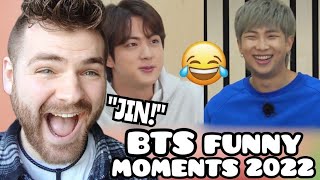 BTS FUNNY MOMENTS 2022  Reaction [upl. by Nate702]