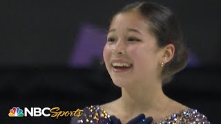 14yearold Alysa Liu makes history again at 2020 Nationals I NBC Sports [upl. by Adai]