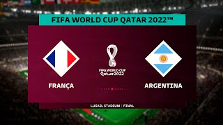 ARGENTINA X FRANÇA  FINAL  COPA DO MUNDO 2022 ao vivo Simulação do jogo [upl. by Sorcha121]