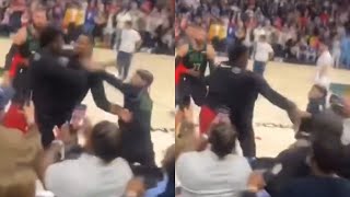 Jose Alvarado and Thomas Bryant throw hands after Jimmy Butler and Naji fight 👀 [upl. by Anehsat]