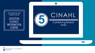 CINAHL 5  Combining Search Lines [upl. by Rubie]