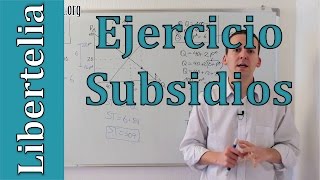 Ejercicio Subsidio fijo por unidad  Subsidios  Microeconomía  Liberteliaorg [upl. by Shornick]