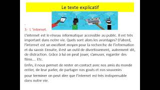 Les types de textes descriptif narratif informatif explicatif [upl. by Adikam]