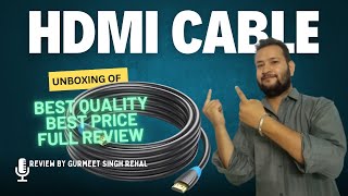 UNBOXING OF HDMI CABLE BY AMAZON BASICS [upl. by Nail]