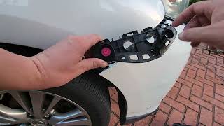 Fix Front Bumper Falling off Vehicle  2013 RX350 DIY Repair [upl. by Irvin]