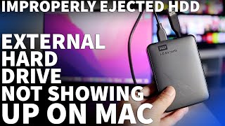 How to Fix External Hard Drive Not Showing Up on Mac  Mac External Hard Drive Not Mounting [upl. by Kacy]