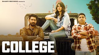 College  Masoom Sharma Ft Rajbir Khatana Ishwar Bharti Sunil Panwar  Latest Haryanvi Songs 2024 [upl. by Eadas]