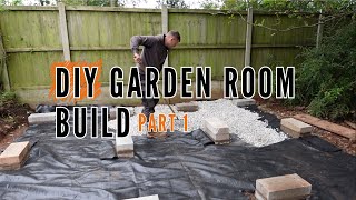 How to build a shedgarden room base  Using pier foundations [upl. by Schaefer]