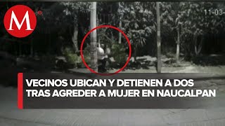 Cámaras captan agresión de un hombre a una mujer en Naucalpan Edomex [upl. by Assiren985]