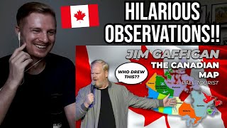 Reaction To Jim Gaffigan  Who Drew The Map of Canada [upl. by Caron504]