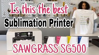 Unboxing my New Sawgrass SG500 Sublimation Printer  Full Demo and Review [upl. by Naahs441]