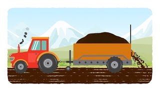 tractor  tractor cartoons  kids agriculture cartoon  videos for babies [upl. by Lukas]