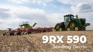 John Deere 9RX 590 Seeding Demo Humboldt SK l Pattison Ag [upl. by Oilejor620]