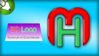 Professional 3D Typography in Coreldraw🔥 l MH Logo Trends in CorelDraw Tutorial [upl. by Sheila]