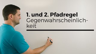 1 und 2 Pfadregel Gegenwahrscheinlichkeit Stochastik Wahrscheinlichkeit Baumdiagramm [upl. by Wes]