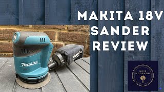 Makita DBO180Z Random Orbital sander review  18v batterycordless [upl. by Ileyan]