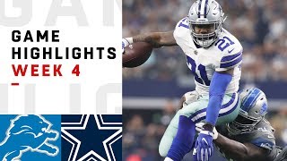 Lions vs Cowboys Week 4 Highlights  NFL 2018 [upl. by Gnek]