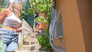 Corfu Paleokastritsa  A Walking Tour 2023 4Kpart 22 [upl. by Nalniuq]