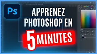 Apprendre Photoshop en 5 MINUTES  Tutoriel débutant [upl. by Anyg]