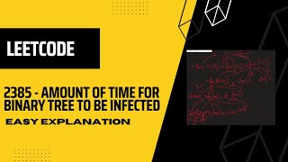 Leetcode 2385  Amount of time for binary tree to be infected  Easy explanation [upl. by Ykroc]