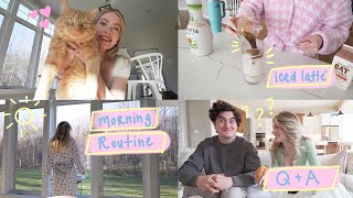 weekly vlog  couples QampA morning routine amp easy dinner [upl. by Rubi16]