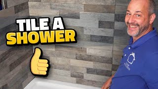 How To Tile A Shower  From A to Z [upl. by Nimesay320]