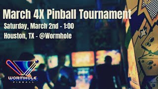 00324 4X IFPA Pinball Tournament at Wormhole tournament competition [upl. by Nhguaved407]